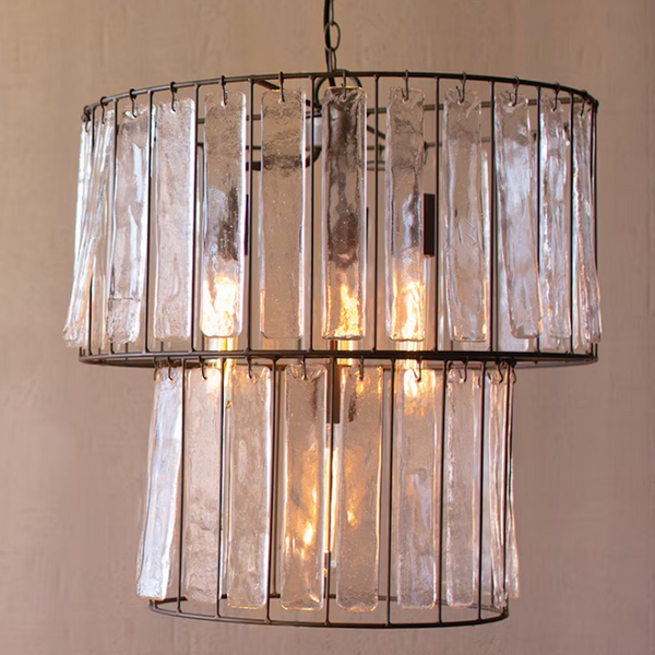 Glass Chime Round Pendant Light
