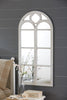 Distressed Arched Wood Mirror