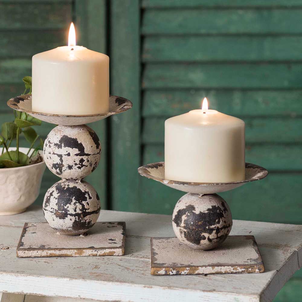 Rustic Candle Holders